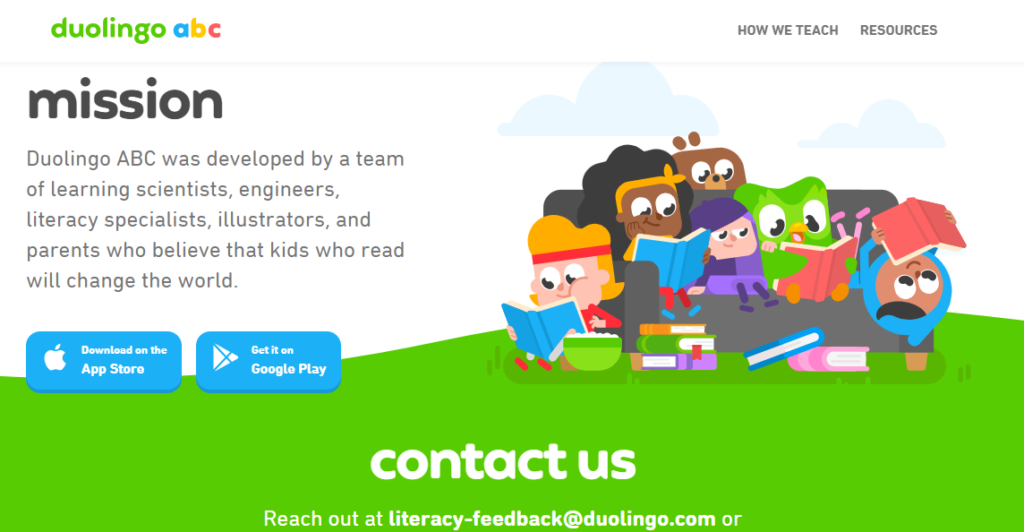 Duolingo website homepage