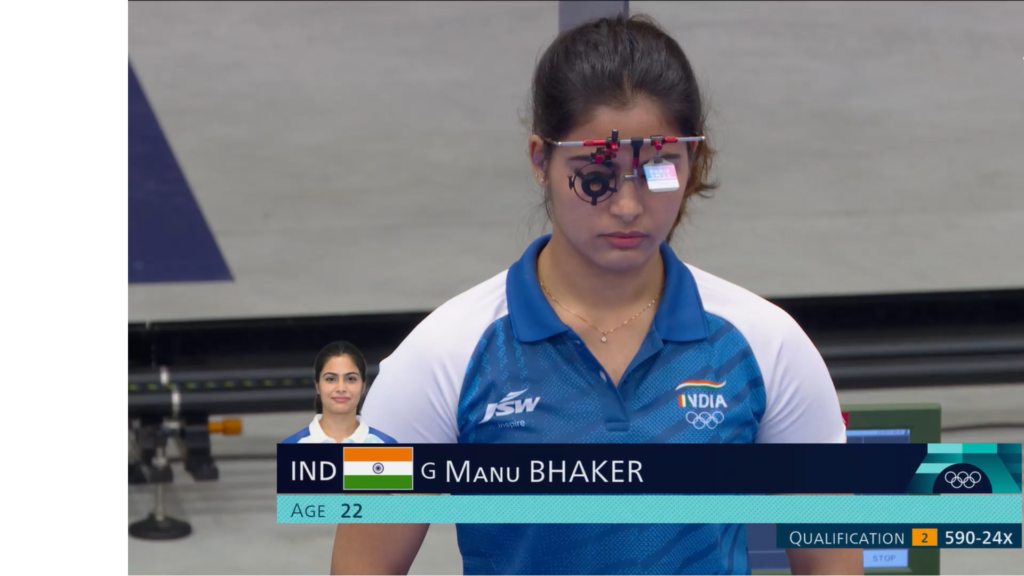 Manu Bhaker Misses Bronze Medal in 25m Pistol Final Round